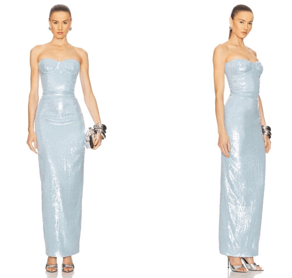 The New Arrivals by Ilkyaz Ozel Monique Dress in Sparkling Azure Size FR 36/ US